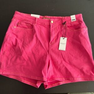 Judy Blue High Waist Magenta Pink Denim Shorts